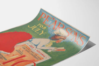 Vintage Pearsons Poster for July Art Deco Style