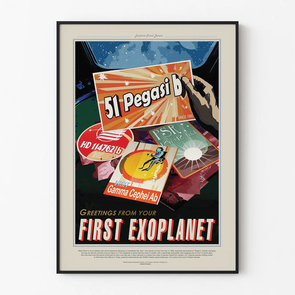 Decorative Poster of Exoplanet 51 Pegasi b Vintage