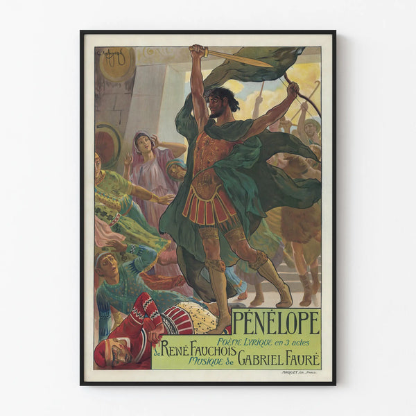 Vintage decorative poster 'Penelope' lyrical poem in 3 acts