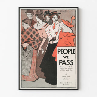 Vintage poster People We Pass by Edward Penfield