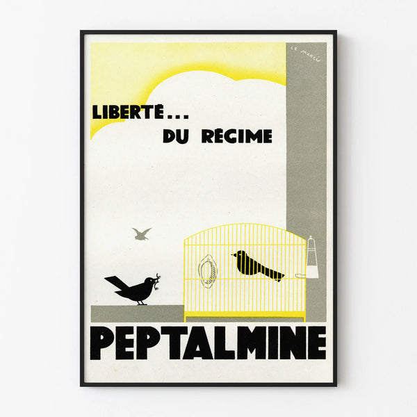 Vintage poster Peptalmine freedom of the regime wall decoration