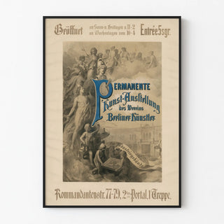 Vintage poster for permanent art exhibition Berlin