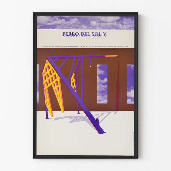 Contemporary Artistic Wall Decoration Poster Perro del Sol V