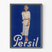 Vintage Persil advertising poster Elegant woman in white