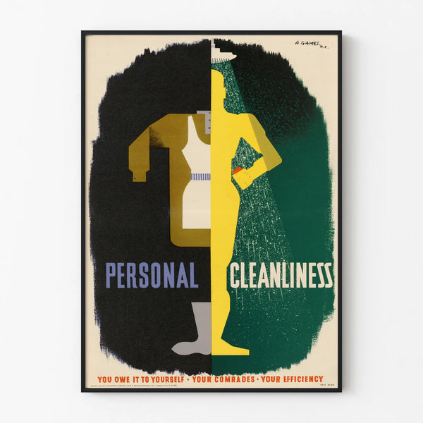 Vintage Personal Poster on Cleanliness and Hygiene
