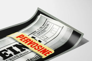 Vintage Poster Pervosine with Folded Newspapers