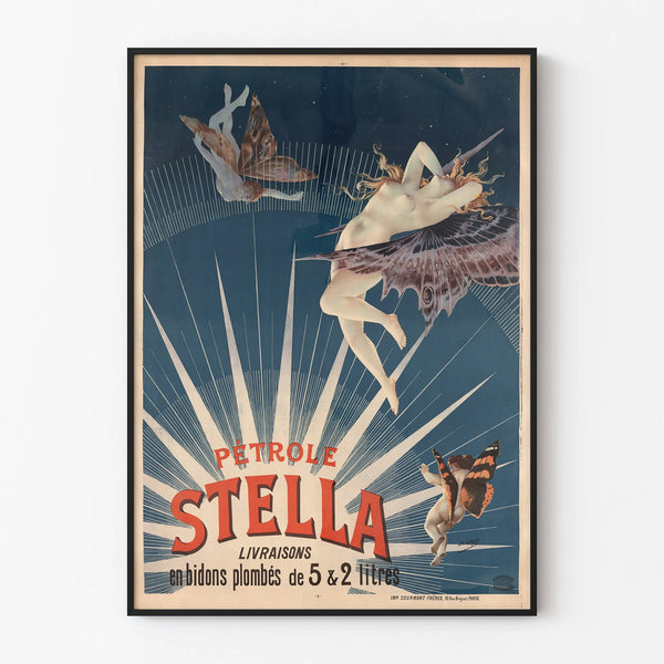 Vintage Oil Poster Stella - Retro Wall Decoration