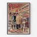 Vintage poster Peugeot Paris-Nantes cycling success