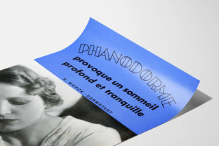 Vintage poster of Phanodorme for deep and peaceful sleep