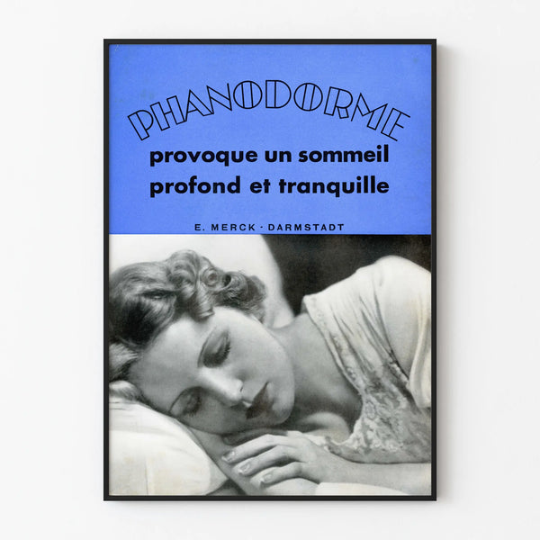 Vintage poster of Phanodorme for deep and peaceful sleep