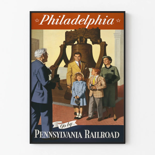 Vintage Philadelphia Poster by Pennsylvania Railroad