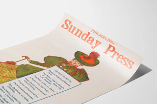 Vintage Poster Philadelphia Sunday Press May 10