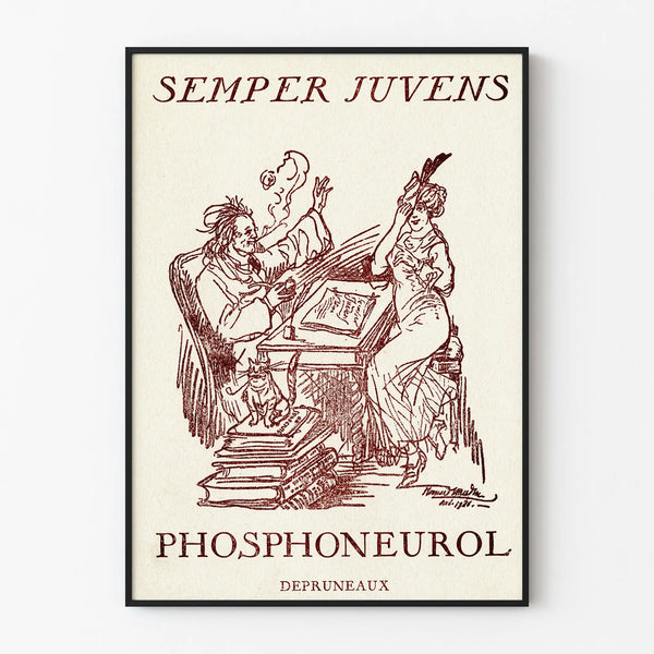 Vintage poster Phosphoneurol Semper Juvens by Depruneaux