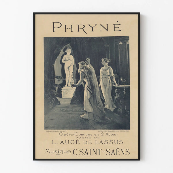 Vintage poster of Phrynè - Comic opera by C. Saint-Saëns