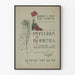Vintage poster Phyllis in Bohemia with peacock feather and puppet