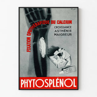 Vintage Poster Phytosplénol - Calcium Optotherapy Fixation Vintage