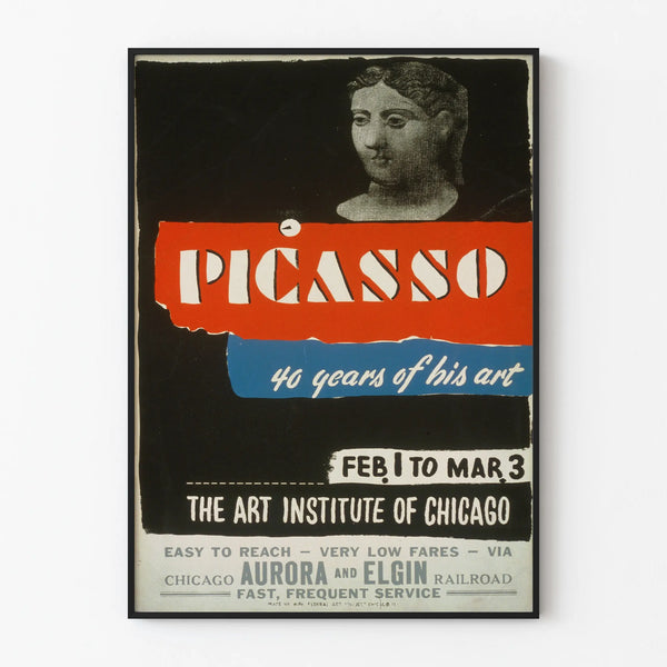 Vintage Picasso Poster 40 Years of Art - Artistic Wall Decoration