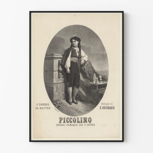 Vintage Poster Piccolino Opéra-Comique in 3 Acts