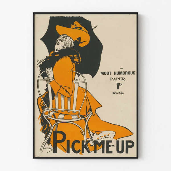 Vintage poster Pick Me Up humorous wall decoration