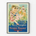 Vintage poster "Picking Peaches" with Harry Langdon and Bathers from the 1920s