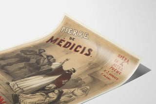 Vintage opera poster Pierre de Médicis