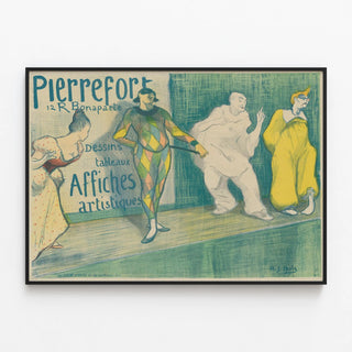 Artistic Poster Pierrefort - Vintage Drawings and Paintings — framed artwork on a wall