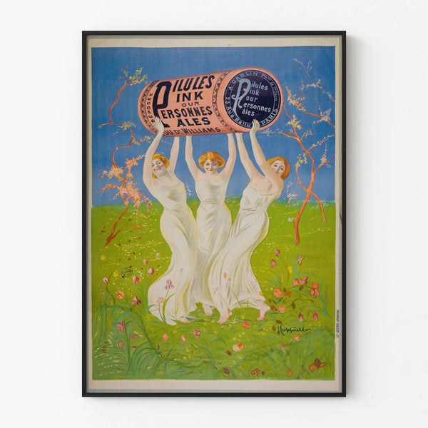 Vintage poster for Pink Pills for Pale People