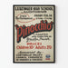 Vintage Pinocchio poster for school performance Leuzinger High School