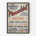 Vintage Pinocchio Theater Poster Federal Theatre