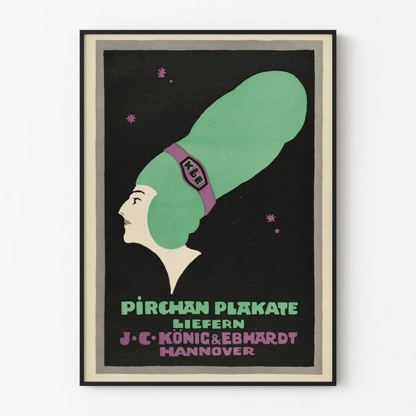 Vintage poster Pirchan Posters for J.C. König & Ebhardt Hannover