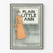 Vintage poster Plain Little Ann in graphic harmony