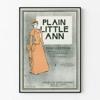 Vintage poster Plain Little Ann in graphic harmony