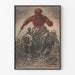 Historical anti-communist poster with dramatic effect for wall decoration