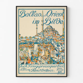 Vintage Poster for the Balkan and Orient Exhibition 1918