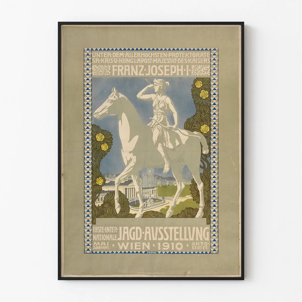Vintage poster for the International Hunting Exhibition Vienna 1910