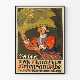 Vintage Austrian Poster for the Fourth War Bond