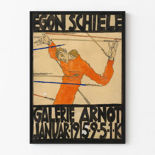 Vintage Poster Egon Schiele Arnot Gallery 1915