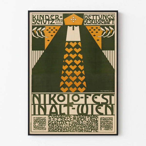 Vintage Nikolaus Festival Poster 1902 – Historic Wall Decoration