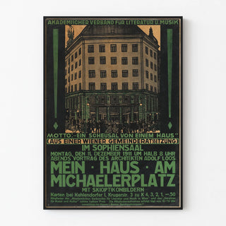 Vintage Poster for Mein Haus am Michaelerplatz Conference