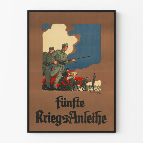 Vintage German military propaganda poster