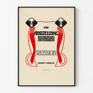 Art Nouveau Poster for the Secession VIII Exhibition