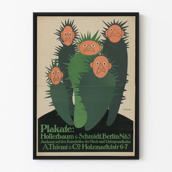 Vintage decorative poster Hollerbaum & Schmidt Berlin