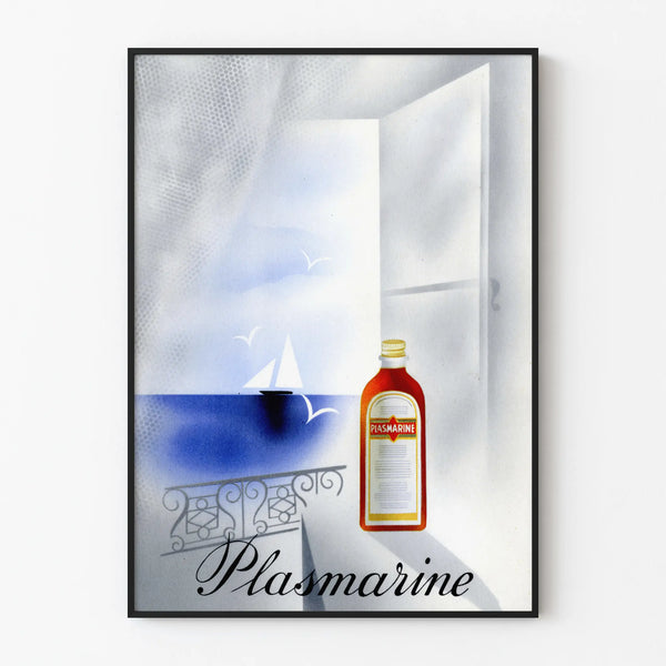 Vintage Plasmarine poster marine wall decoration