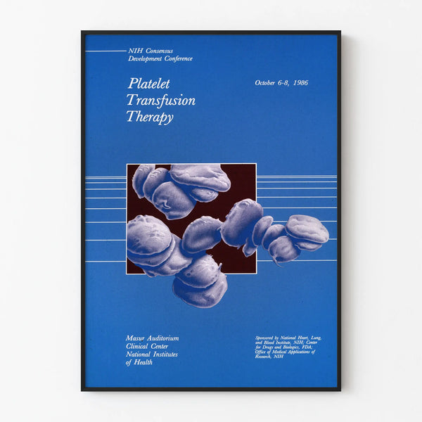 Vintage Medical Poster: Platelet Transfusion Therapy