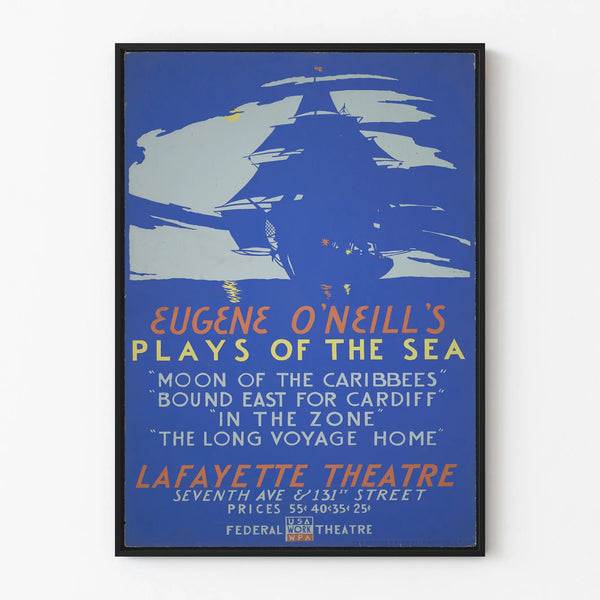 Vintage Poster Plays of the Sea - Lafayette Theater