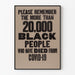 Covid-19 Awareness Poster and Memorial for Black Victims
