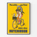 Vintage Bicycle Tire Poster Hutchinson More Durable Than Steel