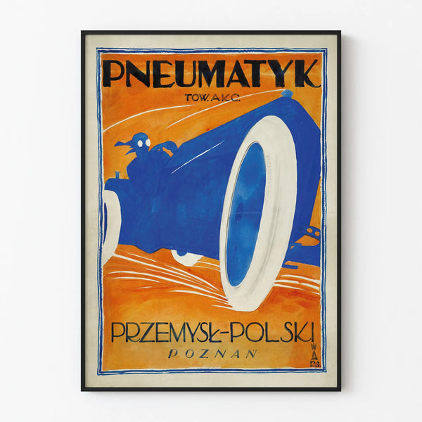 Vintage Poster Pneumatyki Przemysł Polski Poznań