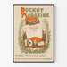 Vintage Pocket Magazine Poster with Santa Claus