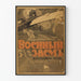 Vintage Military Propaganda Poster with Airplane and Russian Text